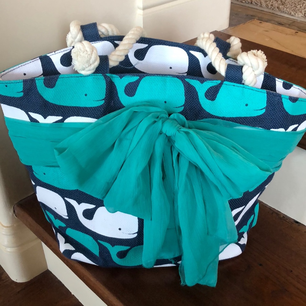 SALE! 🐳Mud Pie Whale Tote 🐳